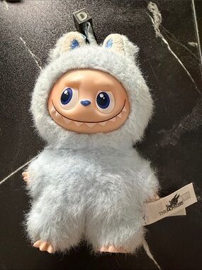 Light Blue Fuzzy Yeti Plush Stuffed Animal - Cute Monster Toy